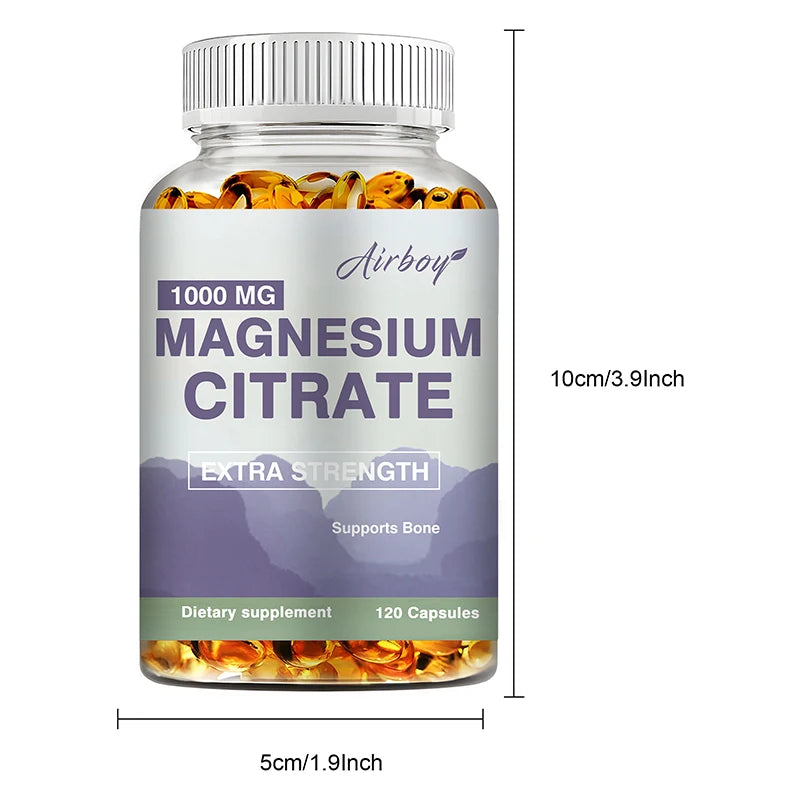 Magnesium Citrate 1000mg - 120 Capsules