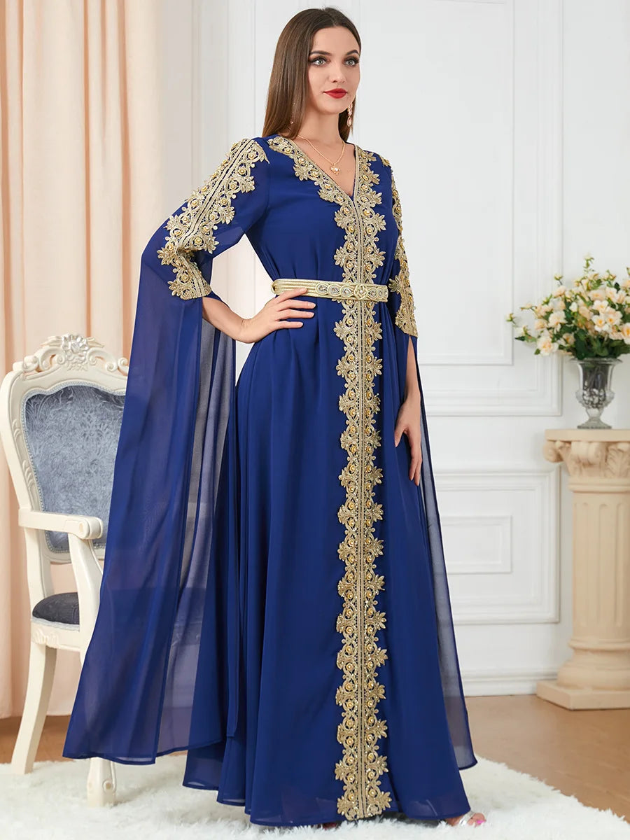 Autumn Morocco Muslim Abaya Dress