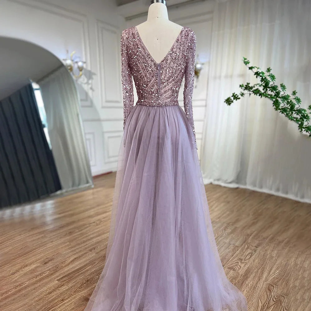 Serene Hill Mermaid Beaded Evening Gown