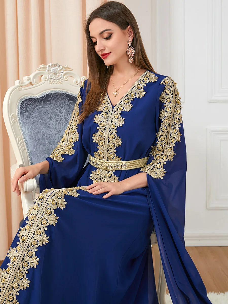 Autumn Morocco Muslim Abaya Dress
