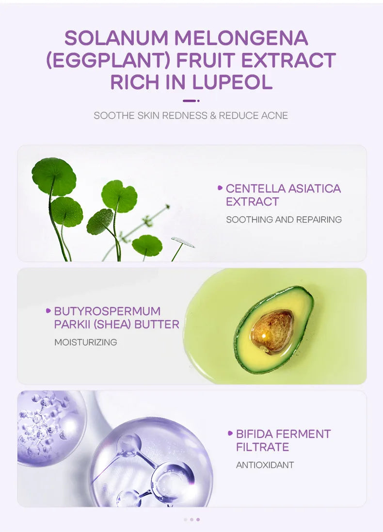 5pcs LAIKOU Eggplant Mud Mask