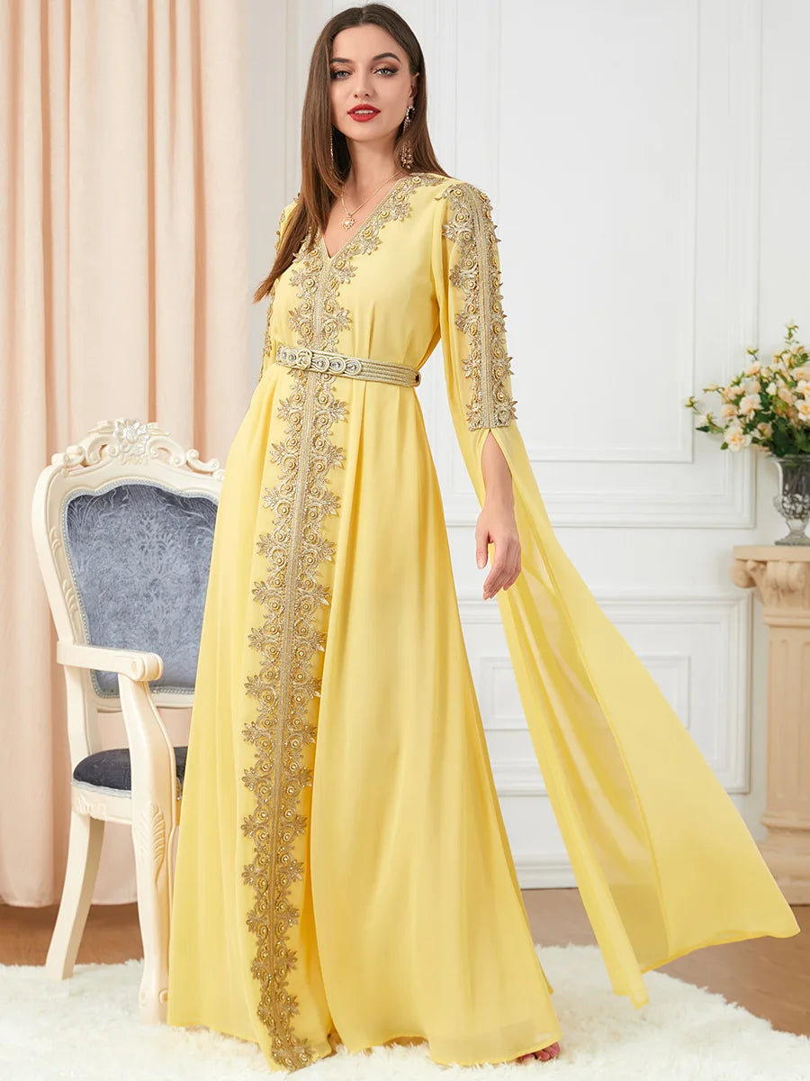 Autumn Morocco Muslim Abaya Dress