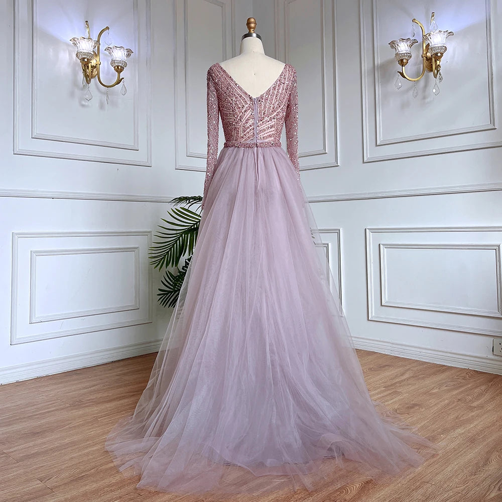 Serene Hill Mermaid Beaded Evening Gown