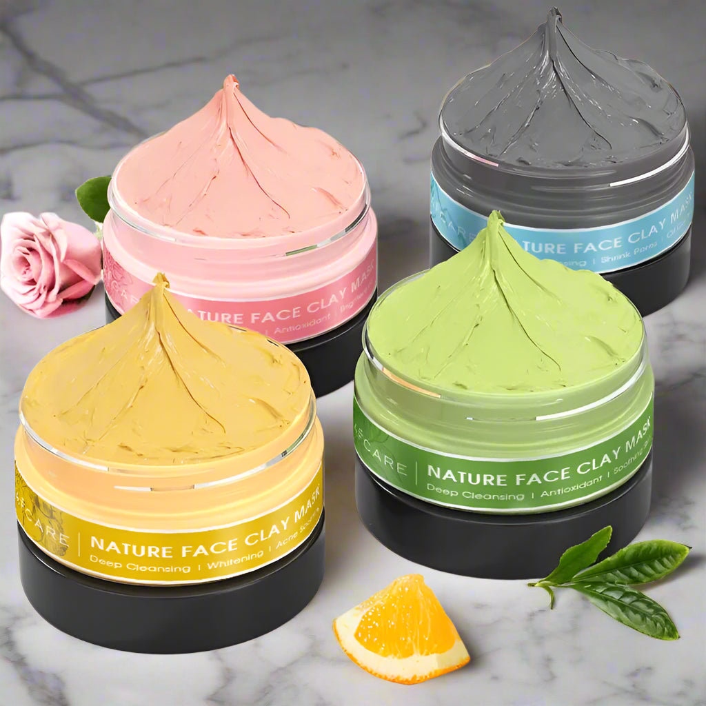 Clay Face Mask Set – Deep Cleanse