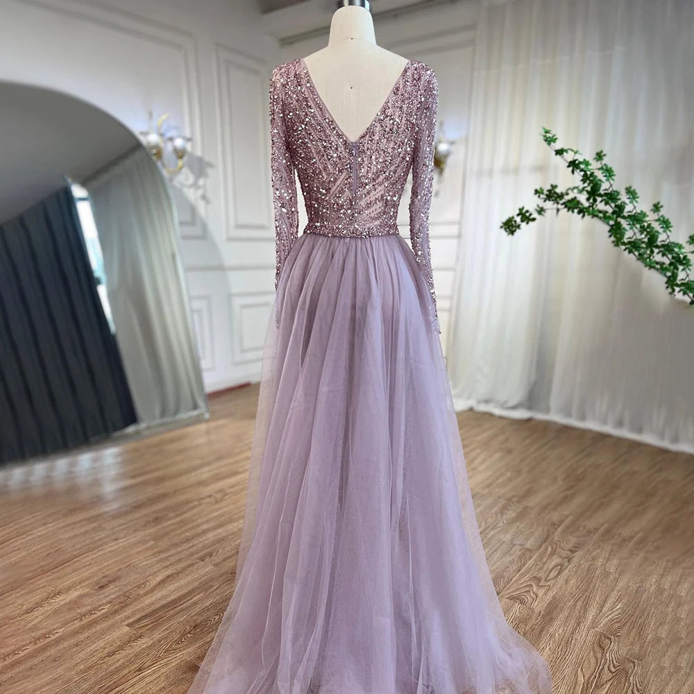 Serene Hill Mermaid Beaded Evening Gown