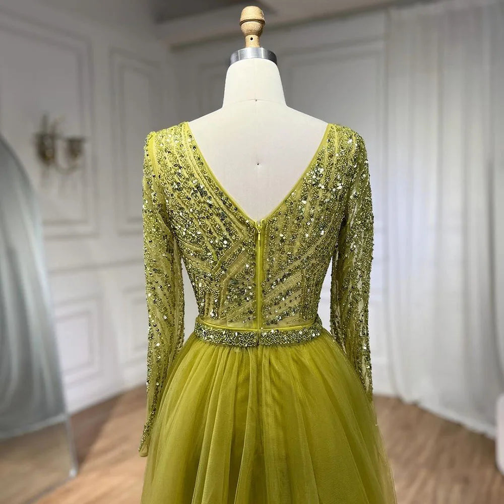 Serene Hill Mermaid Beaded Evening Gown