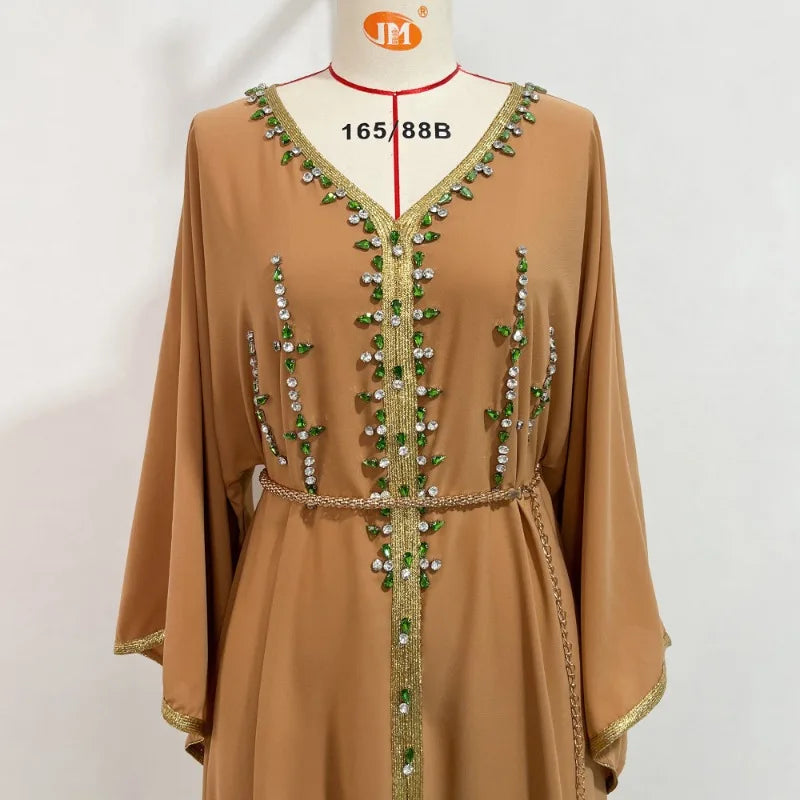 Luxury Diamond Muslim Party Abaya