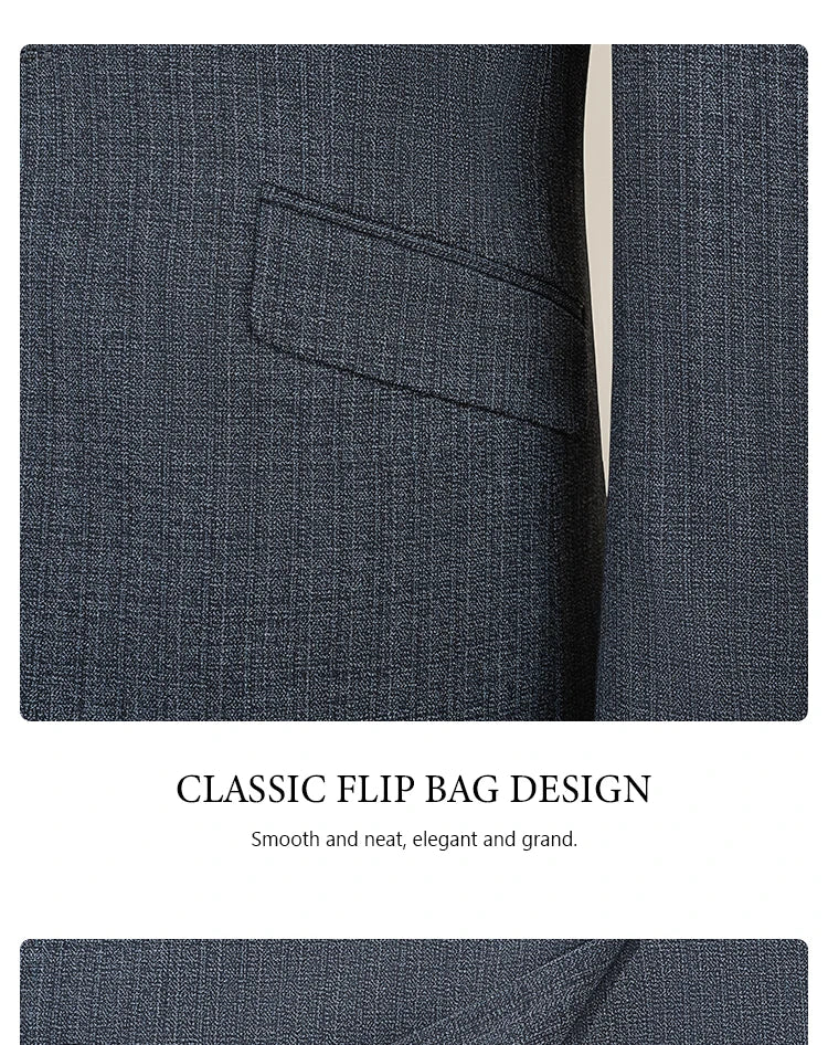 ST Cassy High Quality Men's Suit Slim Fit Male Groom Wedding Blazers Party Dress Suit Business Office three-piece