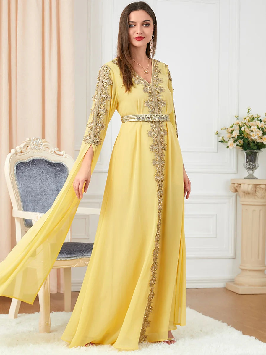 Autumn Morocco Muslim Abaya Dress