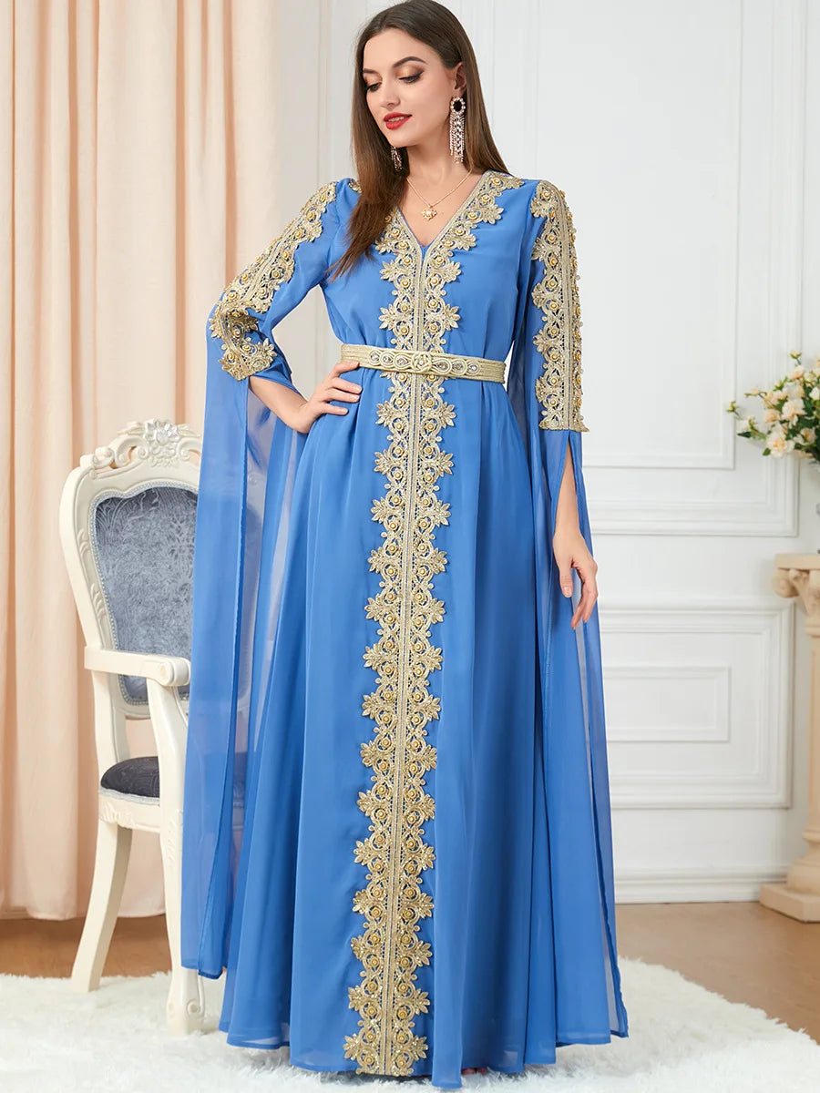 Autumn Morocco Muslim Abaya Dress