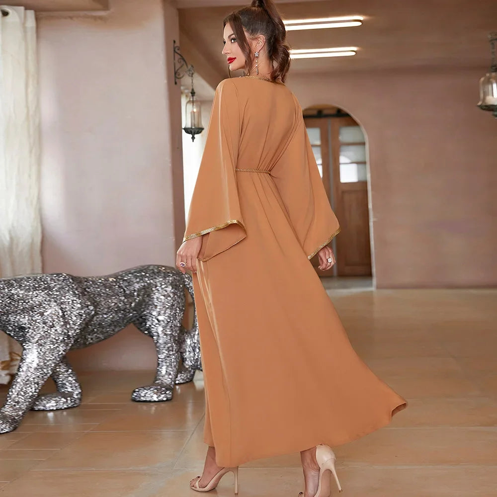 Luxury Diamond Muslim Party Abaya