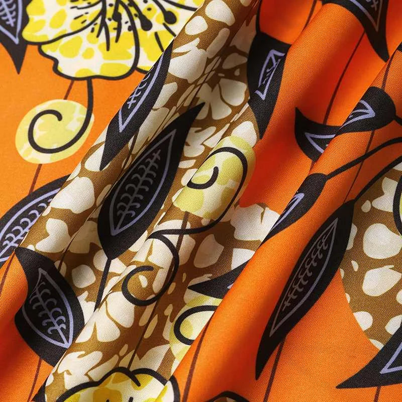 VONDA Bohemian Floral Printed Maxi Dress Women Sexy V-Neck Long Sleeve Ruffled Vestidos 2024 Fashion Casual Loose Vintage Robe