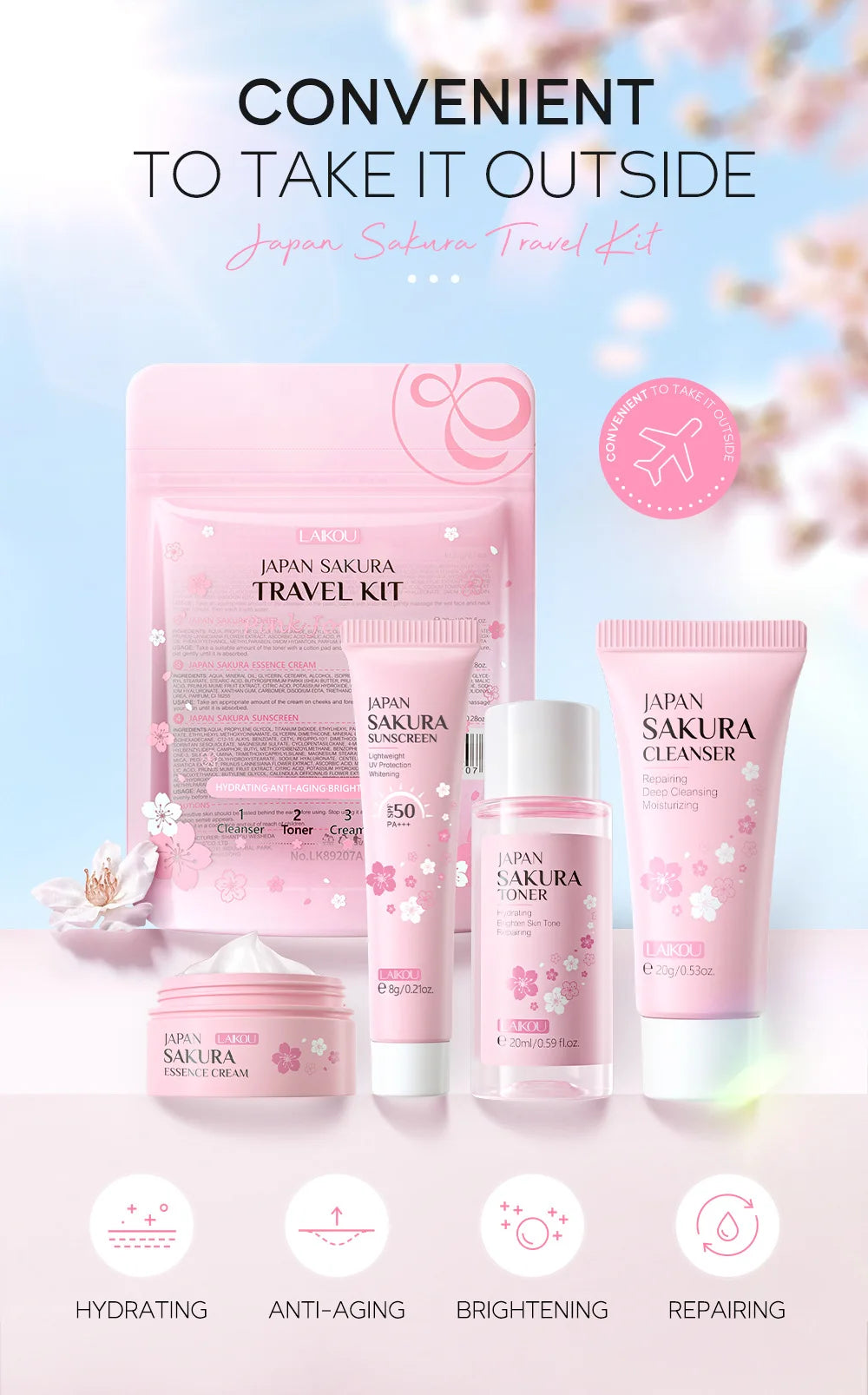 LAIKOU Sakura Skin Care Set