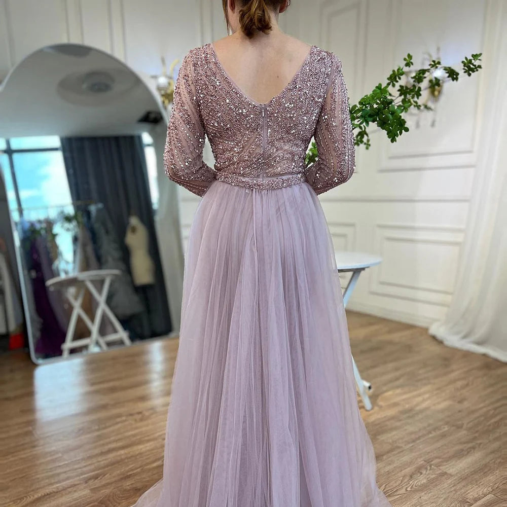 Serene Hill Mermaid Beaded Evening Gown