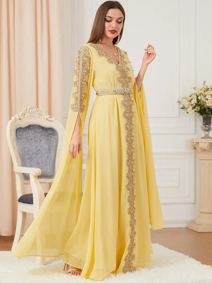 Autumn Morocco Muslim Abaya Dress