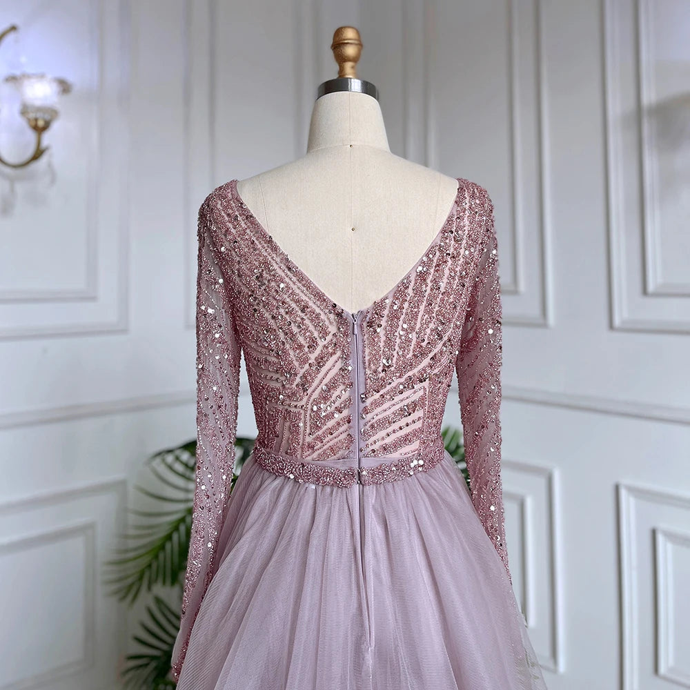 Serene Hill Mermaid Beaded Evening Gown