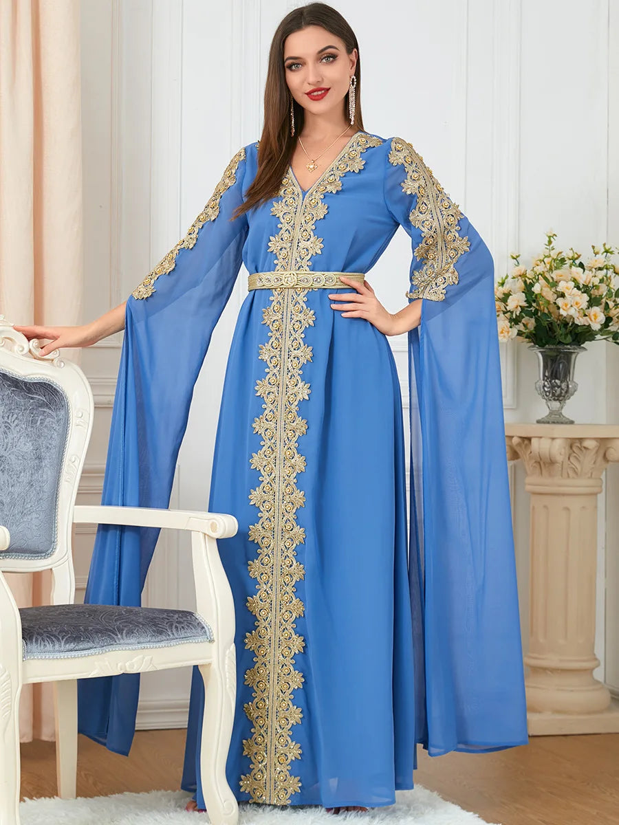 Autumn Morocco Muslim Abaya Dress