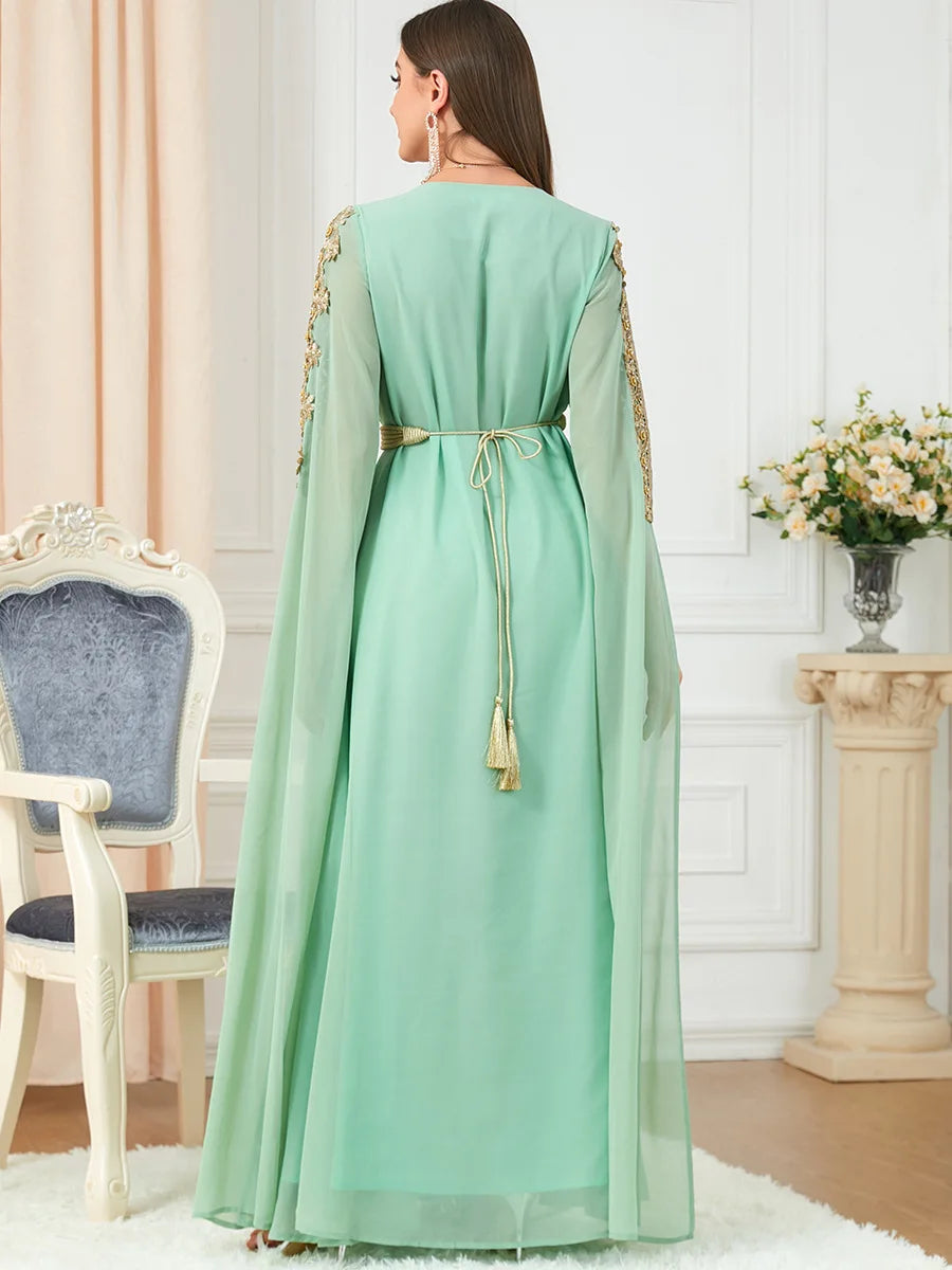 Autumn Morocco Muslim Abaya Dress