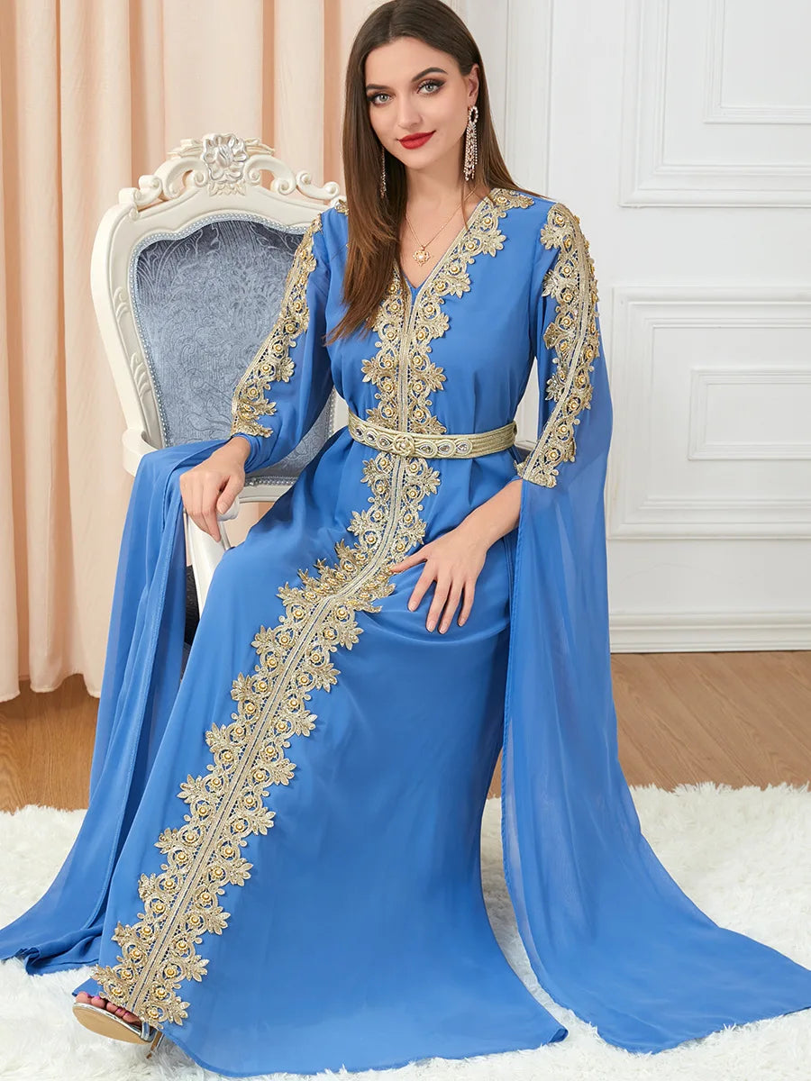 Autumn Morocco Muslim Abaya Dress