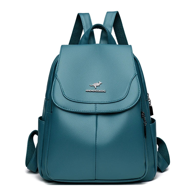 Women’s Leather Rucksack School Bag