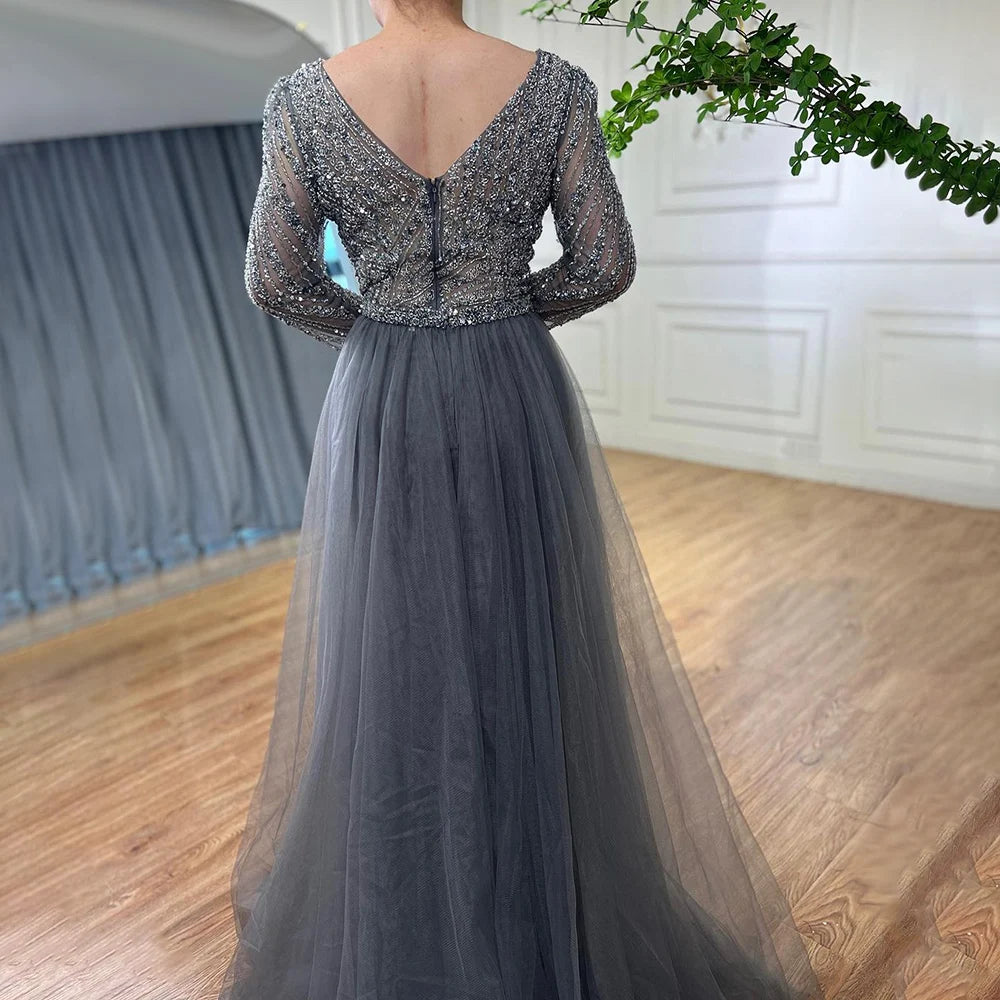 Serene Hill Mermaid Beaded Evening Gown