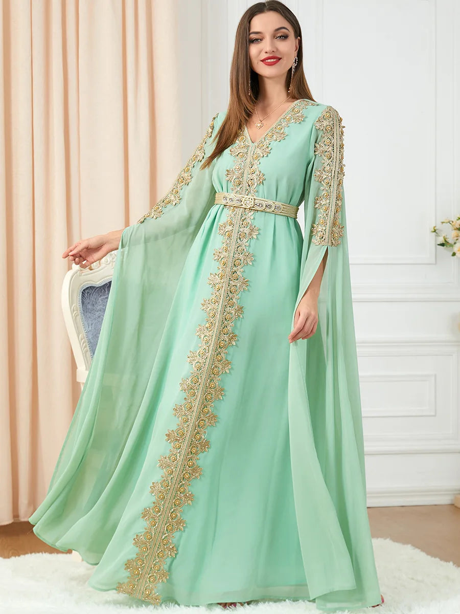 Autumn Morocco Muslim Abaya Dress