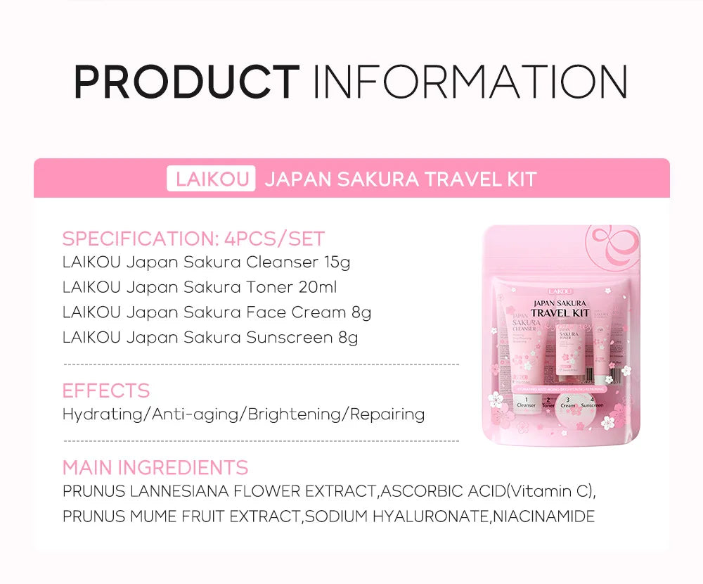 LAIKOU Sakura Skin Care Set