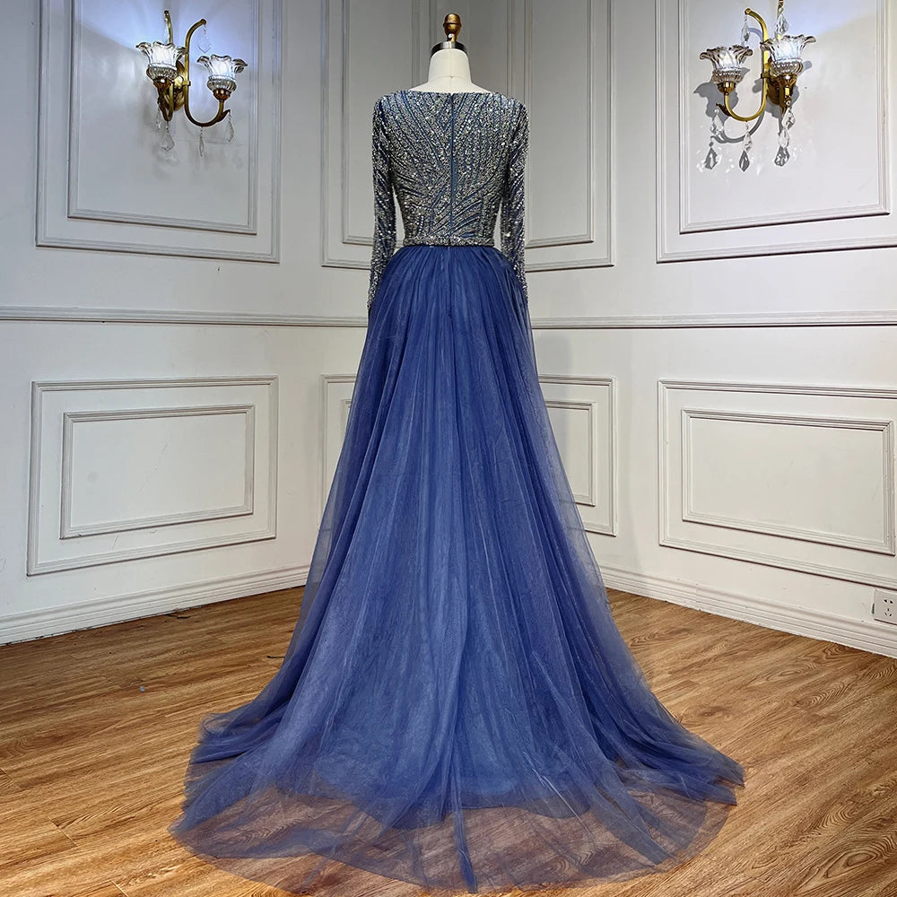 Serene Hill Mermaid Beaded Evening Gown