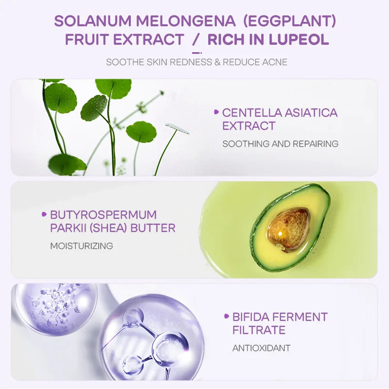 5pcs LAIKOU Eggplant Mud Mask