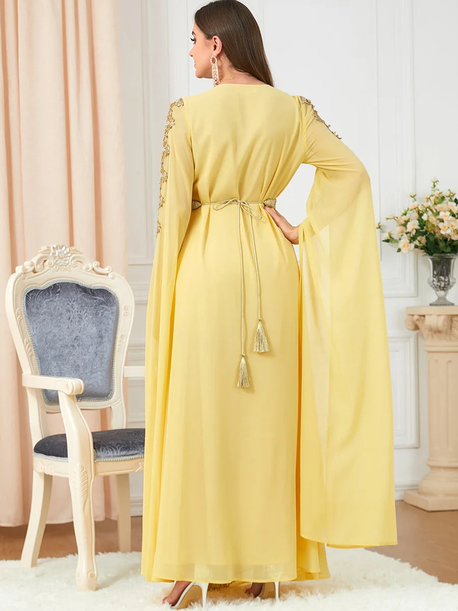 Autumn Morocco Muslim Abaya Dress