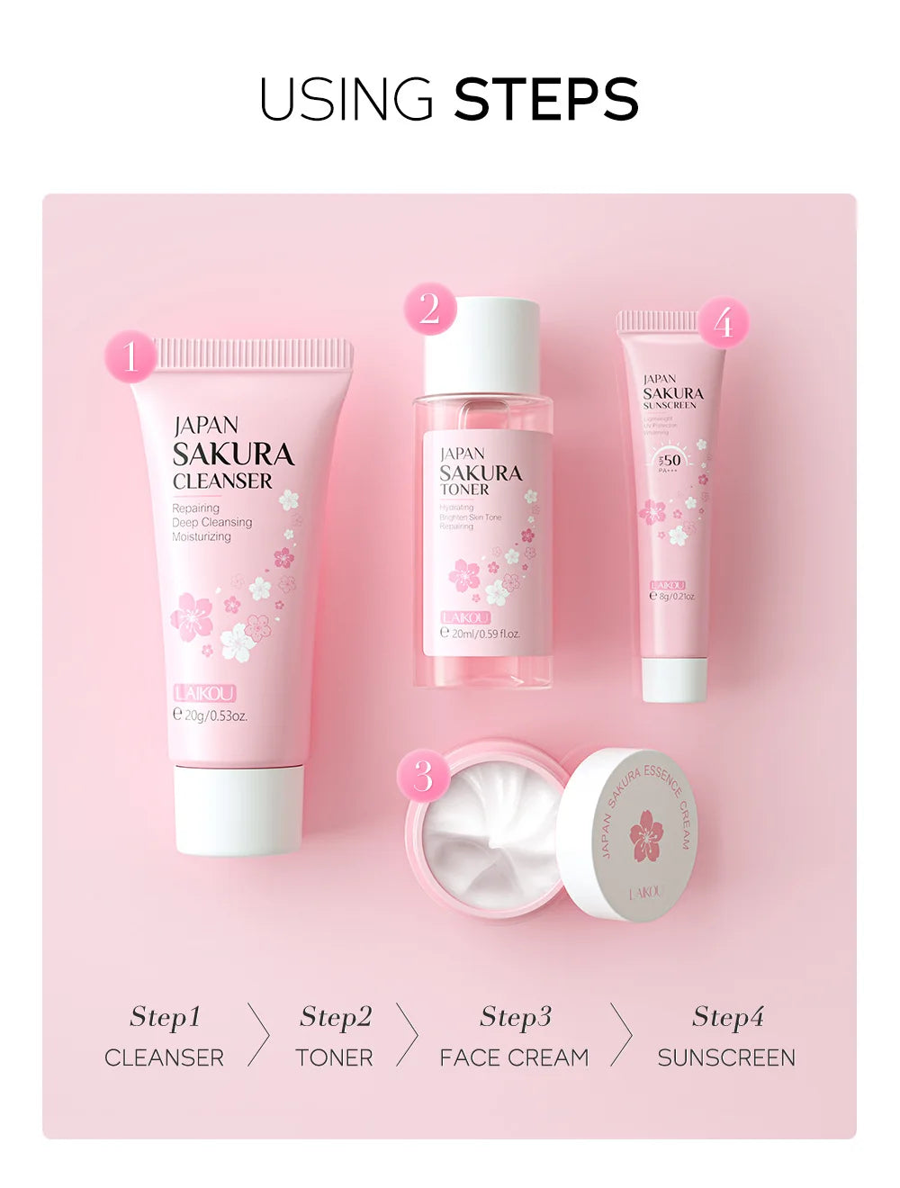 LAIKOU Sakura Skin Care Set