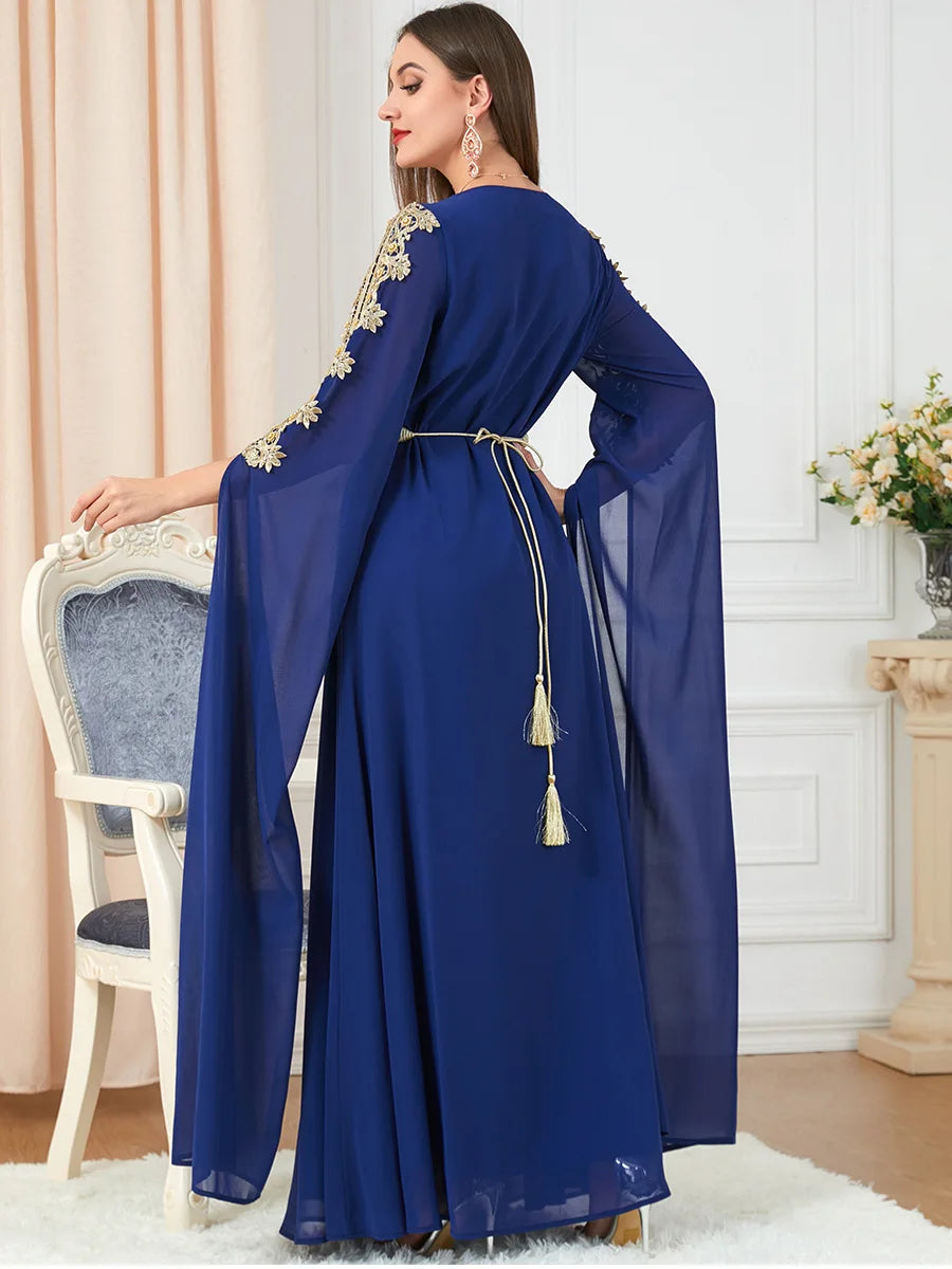 Autumn Morocco Muslim Abaya Dress