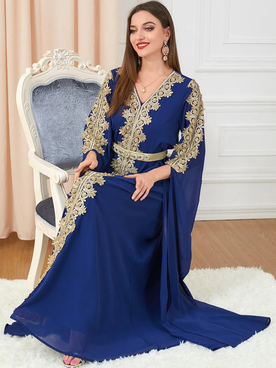 Autumn Morocco Muslim Abaya Dress