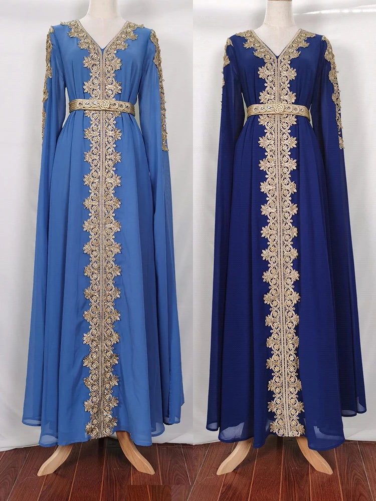 Autumn Morocco Muslim Abaya Dress