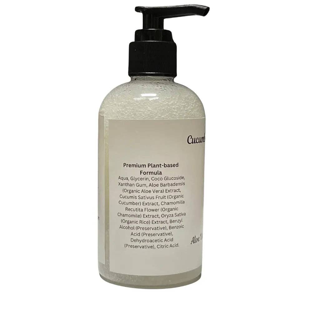 Organic Face Cleanser Cucumber & Aloe Gel - Unscented - 9oz.