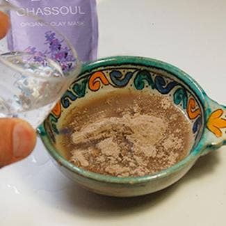 Zakia's Morocco - Organic Moroccan Ghassoul "Rhassoul" Clay Face and Hair Mask - Lavender - 8 oz.