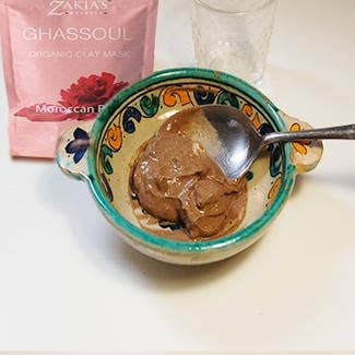 Zakia's Morocco - Organic Moroccan Ghassoul "Rhassoul" Clay Face and Hair Mask - Rose - 8 oz.