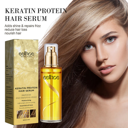 Natural Hair Growth Keratin Hair Care Essence Spray Repair Improve Dry Curly Hair Smooth Hair Growing Serum Oil
