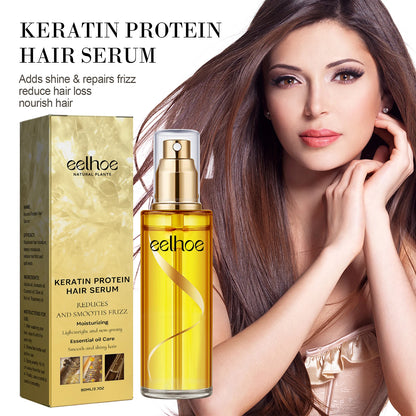 Natural Hair Growth Keratin Hair Care Essence Spray Repair Improve Dry Curly Hair Smooth Hair Growing Serum Oil
