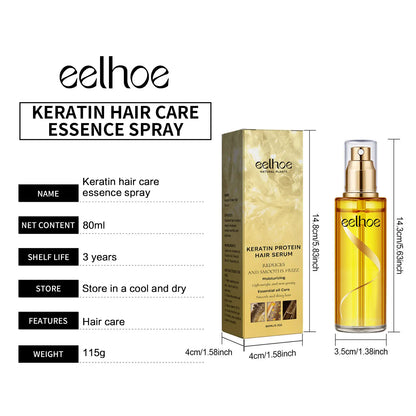 Natural Hair Growth Keratin Hair Care Essence Spray Repair Improve Dry Curly Hair Smooth Hair Growing Serum Oil
