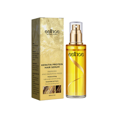 Natural Hair Growth Keratin Hair Care Essence Spray Repair Improve Dry Curly Hair Smooth Hair Growing Serum Oil