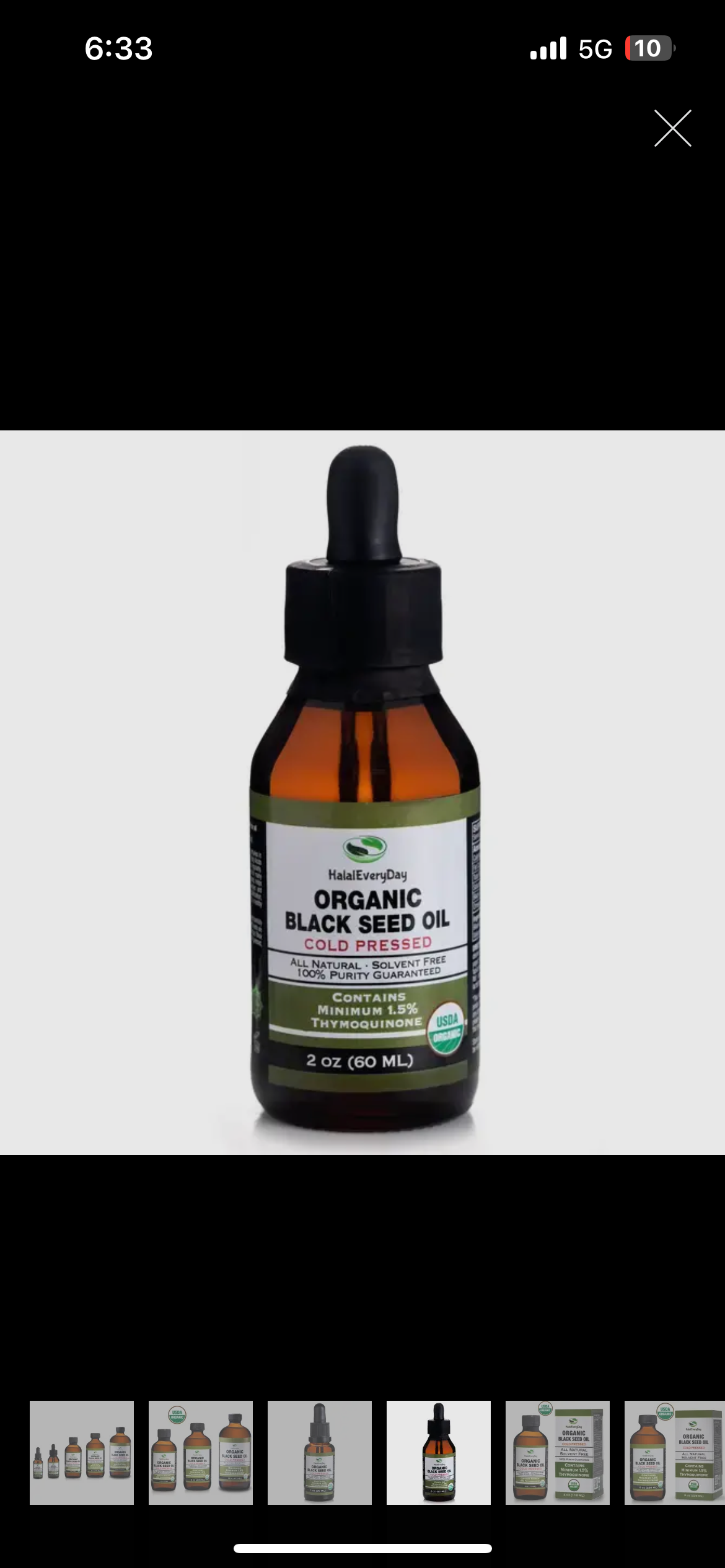 Organic Black seed oil