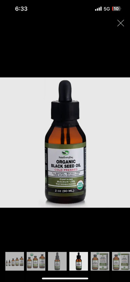 Organic Black seed oil