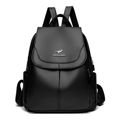 Women’s Leather Rucksack School Bag