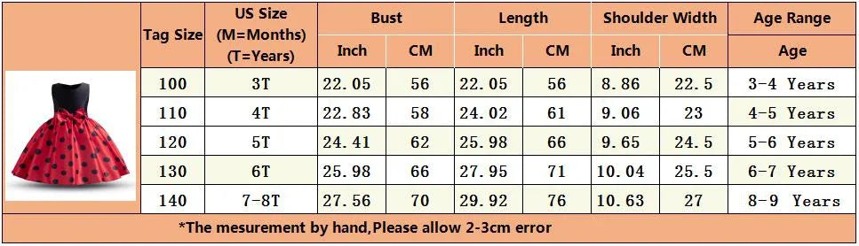 Elegant Girl Princess Dress Kids Red Christmas Polka Dot Dress Baby Birthday Party New Costume 2024 Carnival Clothes for 3-8Yrs