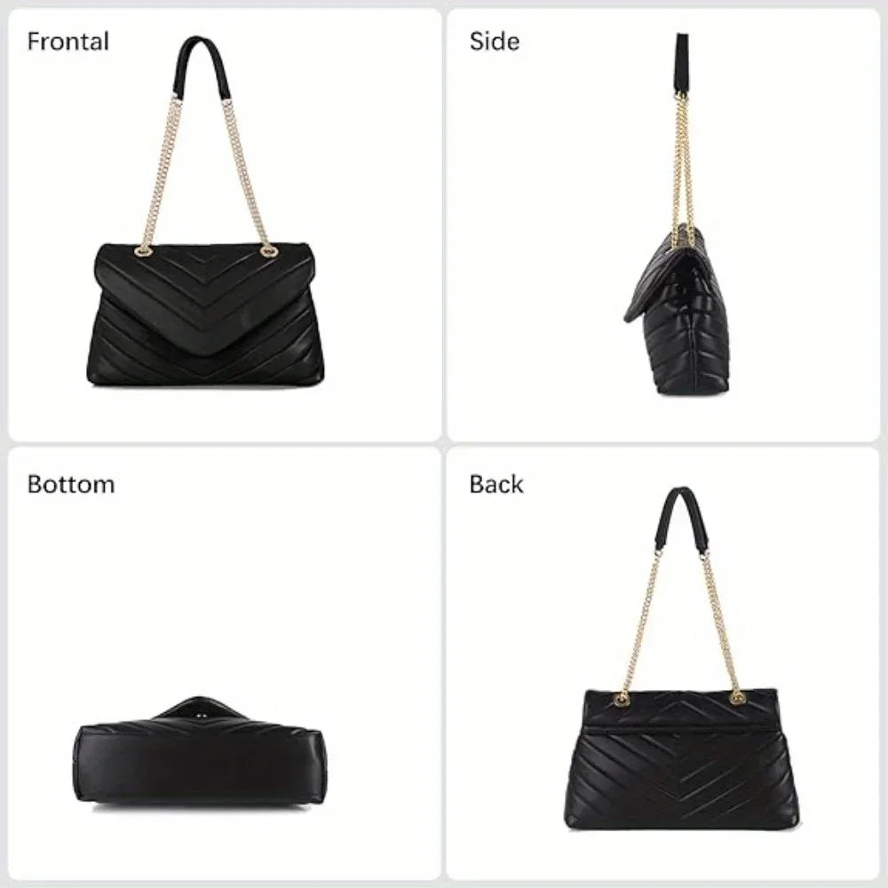 Embroidered Leather Messenger Bag