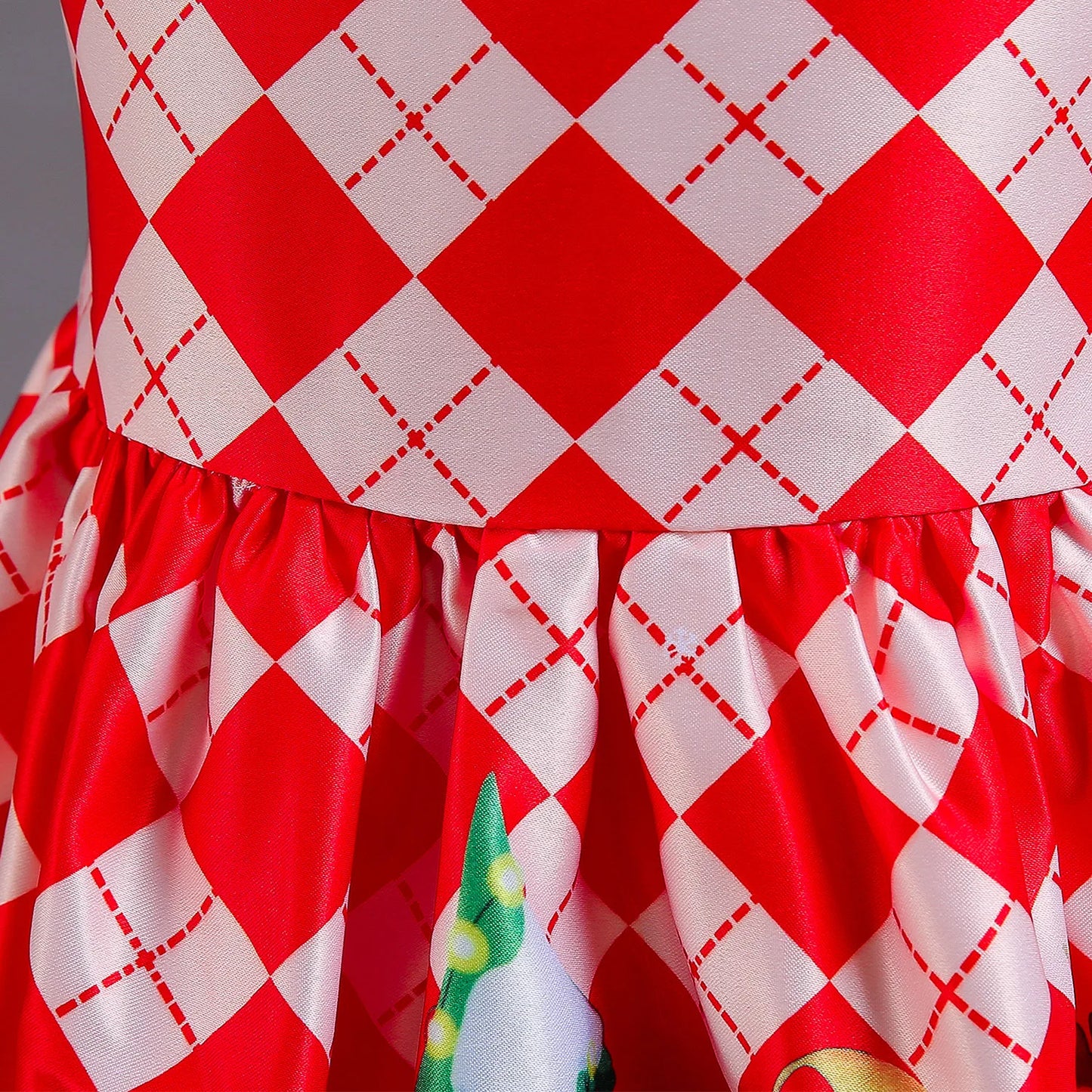 Elegant Girl Princess Dress Kids Red Christmas Polka Dot Dress Baby Birthday Party New Costume 2024 Carnival Clothes for 3-8Yrs