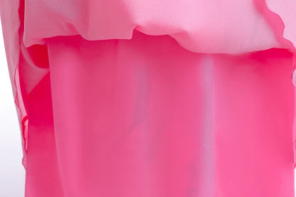 Girls Princess Dress Peach Cosplay Costume Children Halloween Christmas LED Light Disguise Kids Pink Birthday New Vestidos Party