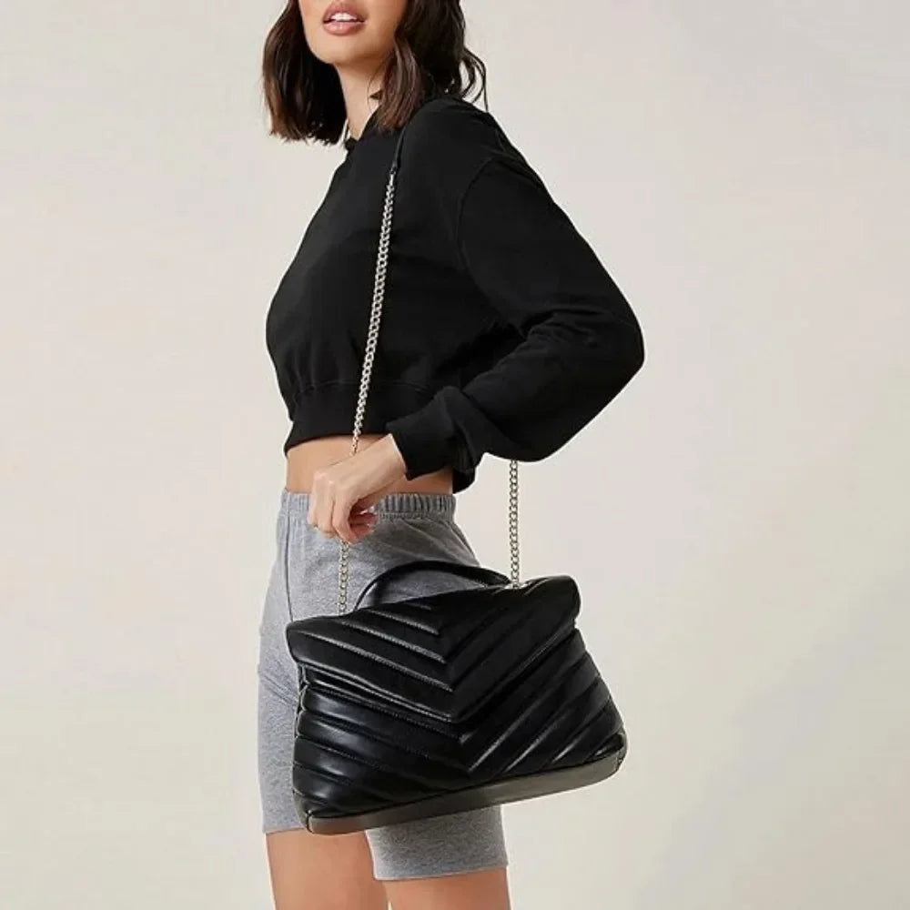 Embroidered Leather Messenger Bag