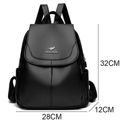 Women’s Leather Rucksack School Bag